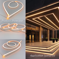 Éclairage de jardin extérieur, étanche IP68, 2700K 3000K 4000K 6500K, W10*H20mm, bande LED néon flexible DC24V, 13.5W, bande LED
