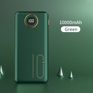 พาวเวอร์แบงค์ขนาดเล็กบางเฉียบ ความจุ 10000mAh ชาร์จเร็ว พร้อมหน้าจอ LED แสดงผล ช่องเสียบ Type-C แบตเตอรี่ LI-Polymer รับประกัน 12 เดือน หลายสี ขายส่ง - Product Image 3