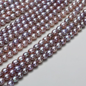 Épingles à cheveux et colliers en perles de riz d'eau douce naturelles faites à la main - Perles d'eau douce blanches - Accessoires de bricolage pour vêtements, décoration de la maison, bijoux - Product Image 2