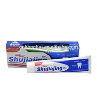 Shujiajing गर्म बिक्री ट्रिपल कार्रवाई हाइड्रेटेड सिलिका whitening toothpase सूत्र ब्रांडों निर्माता