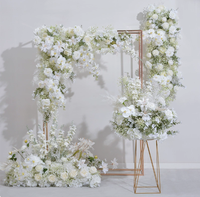 Boule de fleurs artificielle blanche d'hortensia, rose et gypsophile, directement de l'usine, pour décoration de mariage, événement ou anniversaire