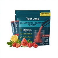 Fabricant OEM de compléments végétaliens, poudre de boisson énergétique à base de plantes, boisson électrolytique Keto, sachets de poudre d'électrolytes Keto