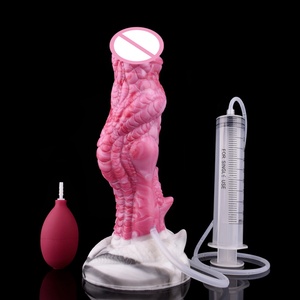 YOCY Fantasy Dragon Knot Ejaculation <b>Dildo</b> Anal <b>Dildo</b> Silicone Squirting Penis With Sucker Spray Liquid Sex Toys for Adult 18+ - Product Image 1