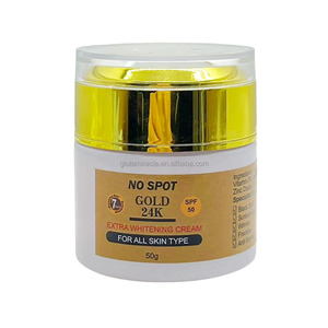 Crème visage éclaircissante 24K extra blanchissante, personnalisable en petites séries, sans taches dorées, hydratant pour le visage, réduit les taches brunes et les cicatrices d'acné. - Product Image 6