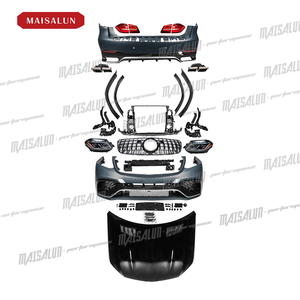 Pour <span class=keywords><strong>Mercedes</strong></span> Benz GL-CLASS <span class=keywords><strong>W164</strong></span> mise à niveau GLS <span class=keywords><strong>AMG</strong></span> W166 pièces automobiles avec capot phares pare-chocs avant calandre de pare-chocs arrière - Product Image 1