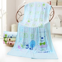 Toalla de baño grande para niños, absorbente, con estampado de lunares de dibujos animados, de fibra superfina Longren, toalla de playa de secado rápido para uso en el baño