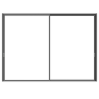Portes coulissantes en verre personnalisées, modernes, étroites, efficaces, gain de place, cadre fin, parallèles, pour petits balcons
