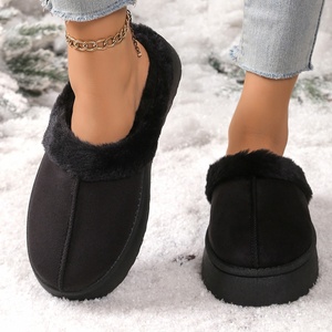 Autumn Winter Women's for <strong>Slippers</strong> Thick-Soled Comfortable <strong>Furry</strong> Half-Covered Snow <strong>Boots</strong> for Outdoor Use for Couples - Product Image 5