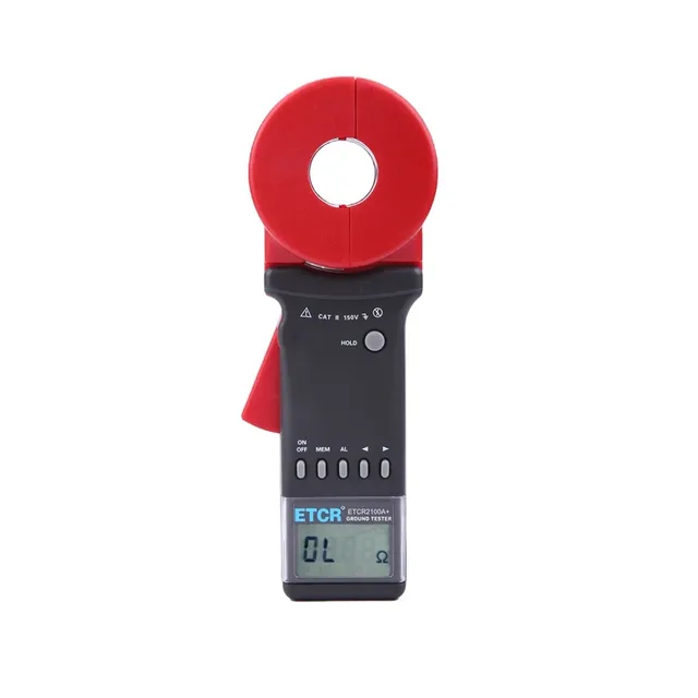 VLUUKE VK2100A+ Digital Only High Accuracy 0.01-200ohm Earth & Loop Resistance Clamp Meter/Tester 32mm 0-100A