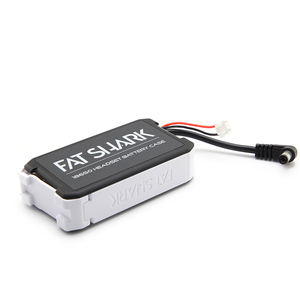 Fatshark 7.4V ชุดหูฟัง18650เคสแบตเตอรี่ Li-ion สำหรับแว่นตา FPV Dominator <span class=keywords><strong>HD2</strong></span> FSV1814/3 Drone RC สีดำ PVC - Product Image 1
