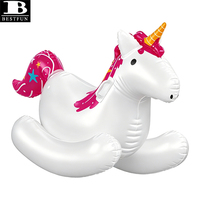 Bouée gonflable licorne robuste pour piscine, transat aquatique gonflable fantaisie, jouet flottant pour enfants et adultes, idéal pour le lac
