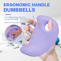 Ensemble d'haltères ergonomiques pour pilates, yoga, musculation, jogging