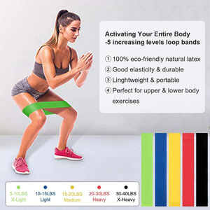 Juego de bandas de resistencia Lanyue de 17 piezas con una longitud de 1.2 m y ganchos de mosquetón para fitness, desarrollo muscular, yoga y entrenamiento. - Product Image 4