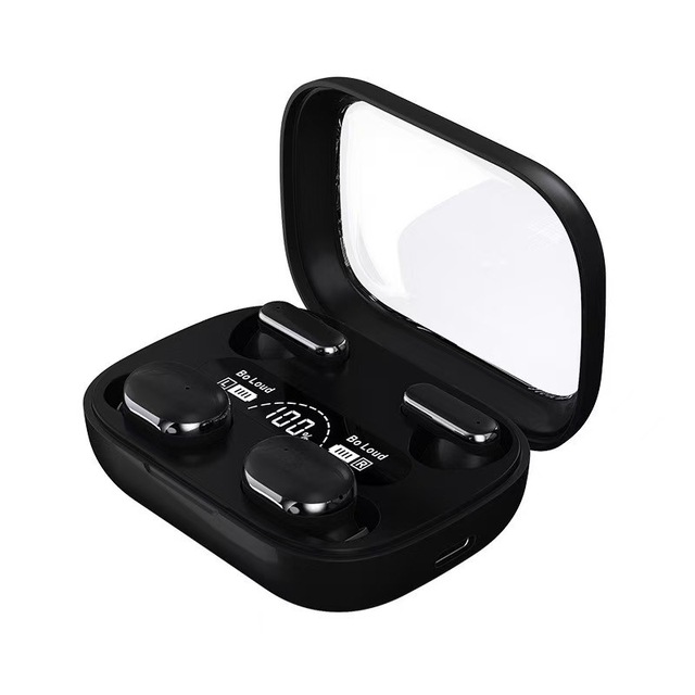 Q8 Wireless Blue-tooth 5.4 Earbuds,2-in-1 In-Ear Headsets HiFi Sound, Noise Cancelling,LED Power Display, Comfort Fit for Sports