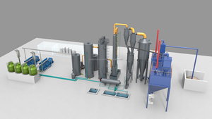 Système de production d'énergie par gazéification continue de biomasse à partir de balles de riz et de sciure de bois - Product Image 4