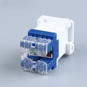 Connecteur Keystone <span class=keywords><strong>RJ45</strong></span> Cat6 UTP 8P8C OEM Type Australie, Insert de données mécanique à 180 degrés pour <span class=keywords><strong>prise</strong></span> murale Clipsal - Product Image 6