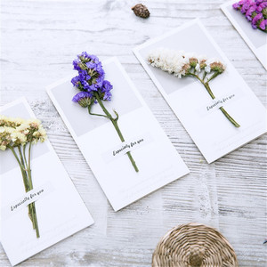 C-32 Nuevos Estilos de Tarjetas de Felicitación con Flores Secas - Product Image 4