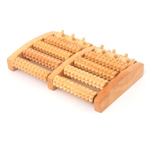 Zhedage in legno strumenti di terapia rotolamento del piede manuale massaggiatore di legno naturale circolazione sanguigna del piede rullo massaggiatore - Product Image 6
