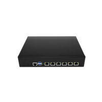 Logotipo de la fascia de PVC disponible j4125 Firewall PC AES con 6lan 2,5G Dispositivos de firewall pfSense montables 6 NICs