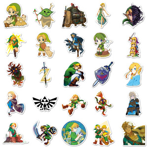 50 autocollants graffiti <span class=keywords><strong>Zelda</strong></span> neufs pour décorer les bouteilles, autocollants de dessin animé The Legend of <span class=keywords><strong>Zelda</strong></span> - Product Image 4