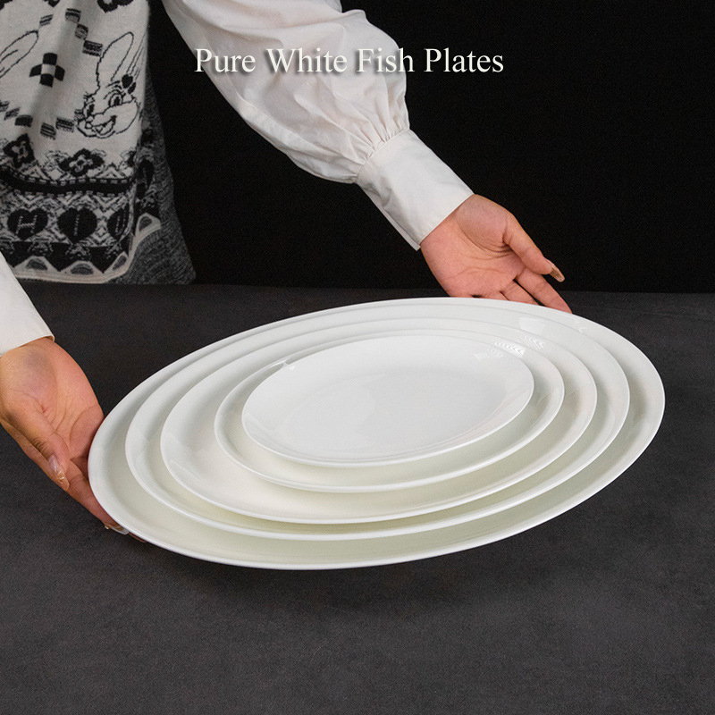 Pure White Fish Plate