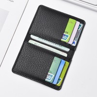 Dompet Kulit PU Pria Baru Pola Berkilau Mewah Slot Multi Kartu Ringan Sederhana Tas Kartu Kecil Tempat Kartu Klip Uang