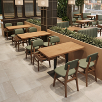 Tables, chaises et banquettes en bois massif de haute qualité sur mesure HUALIN pour restaurants, hôtels et cafés