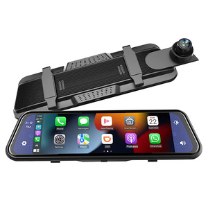 Radio para Auto con Pantalla Táctil de 9.66\", Carplay Inalámbrico, Android Auto, Grabadora de Video, Receptor de Radio para Auto, BT 5.0, WiFi, FM, Espejo Retrovisor, Pantalla IPS, Cámara de Visión Trasera - Product Image 1
