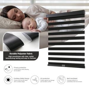 Ombre de fenêtre de chambre à coucher 3% ouverture écran <span class=keywords><strong>solaire</strong></span> stores enrouleurs translucides protection UV adaptée aux bureaux et aux maisons - Product Image 5