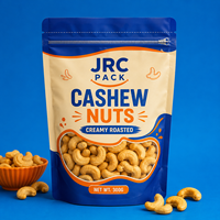 Sachet refermable personnalisé avec logo imprimé pour snacks, noix, amandes, noix de cajou – Emballage alimentaire réutilisable de qualité alimentaire, pochette verticale