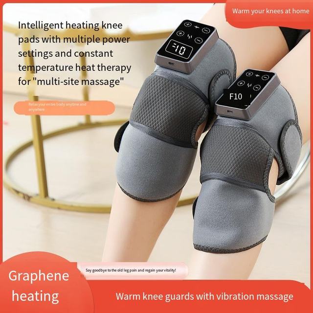 Professional Knee Massager with Heat Therapy Wireless Charging Long Lasting Battery for Seniors Athletes Muscle Recovery Support