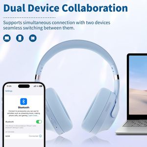Casque audio sans fil Bluetooth pliable, nouveau design exquis, OEM, casque supra-auriculaire - Product Image 3