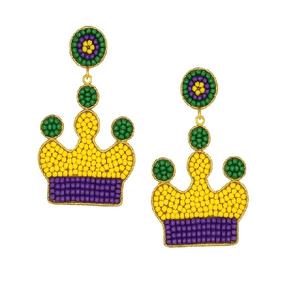 Pendientes Largos Hechos a Mano con Cuentas de Colores, Pendientes Colgantes de Cuentas de Semillas para Mujer, Accesorios de Joyería Bohemia de Moda - Product Image 3