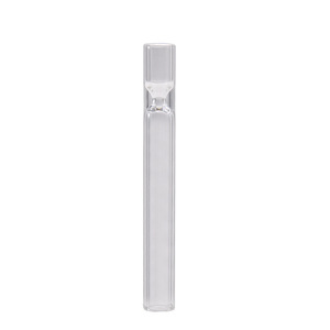 Glass Pipe Straight Type 100mm Transparent Portable Smoking Accessory - Product Image 1