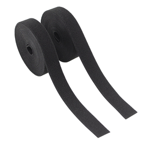 <strong>Black</strong> Back To Back Velcro <strong>Tape</strong> Colorful Self-adhesive Reusable Fastening <strong>Hook</strong> <strong>and</strong> <strong>Loop</strong> Straps Wires Cords - Product Image 6