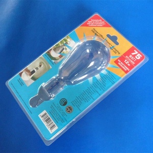 costumbre de fábrica aceptar doble plástico concha de almeja blíster embalaje para la bombilla - Product Image 1