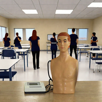 DARHMMY PVC Simulador de percusión cardiopulmonar Software de computadora para educación en ciencias médicas