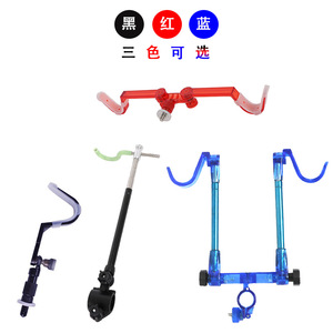 Support de canne à pêche en polycarbonate, support arrière à double tête réglable pour matériel de pêche en plein air, 33Cm, rouge - Product Image 4