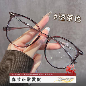 Lunettes Danyang à monture ovale TR90 couleur thé, protection contre la lumière bleue, pour femmes, 8010, prévention de la myopie, montures de lunettes - Product Image 2