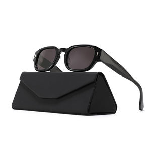 クラシックなスモールフレームのアセテートサングラス 男女兼用 2025 カスタムロゴ入り 偏光 UV400 サングラス - Product Image 3