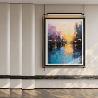 Art mural de style italien de luxe pour salons de thé, bureaux et entrées, peintures décoratives modernes, art mural Wabi-Sabi couleur crème