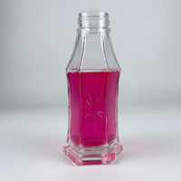 Ventes directes d'usine 350ml 400ml 500ml Bouteille de sauce piquante en verre vide avec couvercle Bouteille de sauce piquante Offre Spéciale en verre avec couvercle en métal