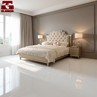 Ensemble de meubles de chambre à coucher de luxe moderne ELANDE, tailles personnalisées, lit rembourré en bois avec table de chevet et banc pour salon et appartement