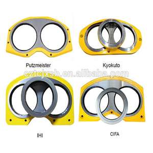 Putzmeister kualitas tinggi bagian pompa beton DN200 <span class=keywords><strong>DN230</strong></span> suku cadang pelat aus kacamata - Product Image 3