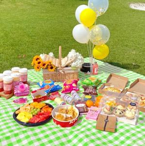 Customizable Outdoor Beach Picnic Mat Foldable and Sand-Free Waterproof <b>Blanket</b> for Family Travel and <b>Camping</b> - Product Image 1