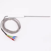 Sonde de température personnalisable OEM/ODM PT1000/PT100 NTC de qualité alimentaire avec sonde en acier inoxydable pour viande, barbecue, grill et four