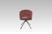 Vente en gros de chaises rembourrées nordiques, modernes et minimalistes pour salle à manger, hôtels, restaurants, villas, chaises pivotantes avec pieds en métal