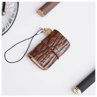 Carnet de poche ultra-mini en cuir cousu avec accessoires créatifs faits main en cuir de vachette et fonction mémo pour usage promotionnel
