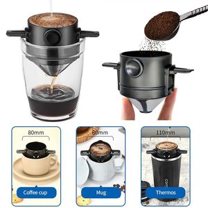 Le plus récent vente chaude meilleur filtre à café en maille de bouilloire de goutteur 304SS Portable pliable verser sur le goutteur de café - Product Image 5