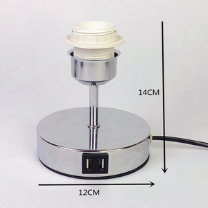 Lampe de chevet en cristal USB Décoration de poteau Maison <span class=keywords><strong>Abat</strong></span>-<span class=keywords><strong>jour</strong></span> Trou Europe Lampe de bureau Port USB intégré Charge - Product Image 3